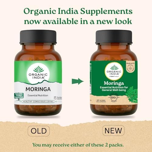Organic India Moringa 60 Veg Capsules 60 – Moringa oleifera