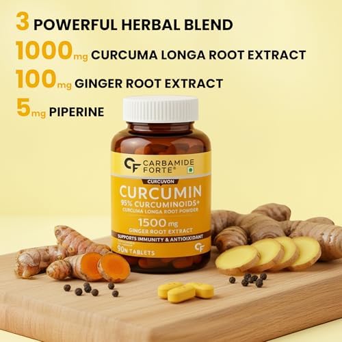 Carbamide Forte Curcumin 95% with Piperine Tablets 60 – Curcuma longa