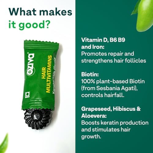 OZiva Biotin Hair Multivitamin Gummies 30 – Vitamin Supplement