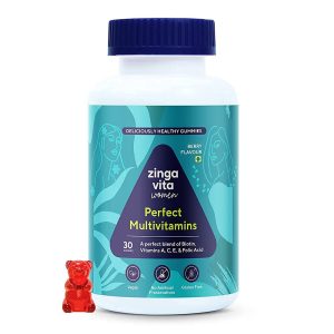 Zingavita Hair & Skin Multivitamin Gummies with Biotin Gummies – Vitamin Supplement
