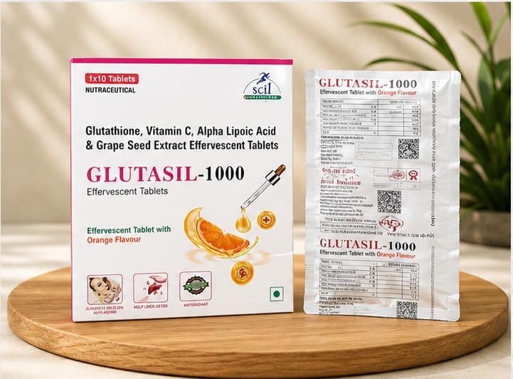 SCIL Glutasil-100 Glutathione with Vitamin C & ALA Tablets 60 – Vitamin Supplement