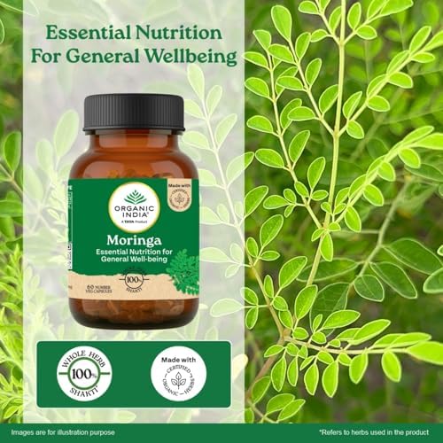 Organic India Moringa 60 Veg Capsules 60 – Moringa oleifera