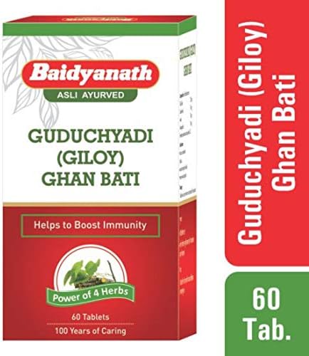 Baidyanath Guduchyadi Giloy Ghan Bati Tablets 60 – Tinospora cordifolia