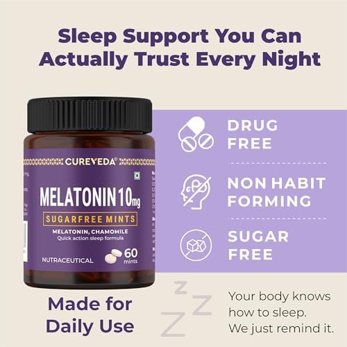 Melatonin Fast-Dissolve 10mg Mints 60 – Ayurvedic Herb