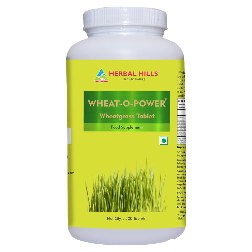 Herbal Hills Wheatgrass Tablets 600 – Triticum aestivum