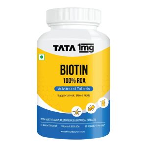 Tata 1mg Biotin+ Advanced Tablets 60 – Ayurvedic Herb