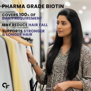 Carbamide Forte Hair Wellness with Biotin & Bhringraj Tablets 60 – Ayurvedic Herb