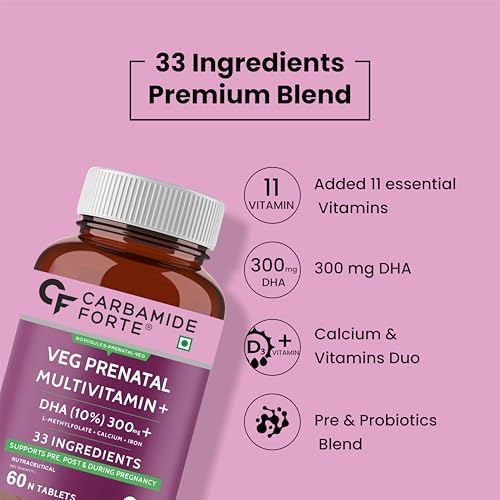 Carbamide Forte Veg Prenatal Multivitamin Tablets – Vitamin Supplement