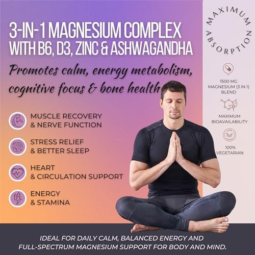 Triple Magnesium Complex 120 Tablets – High-Strength Vegetarian Mineral