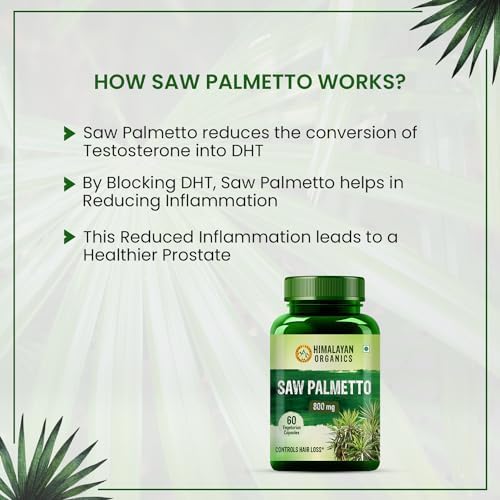 Himalayan Organics Saw Palmetto Extract 800mg Capsules – Serenoa repens