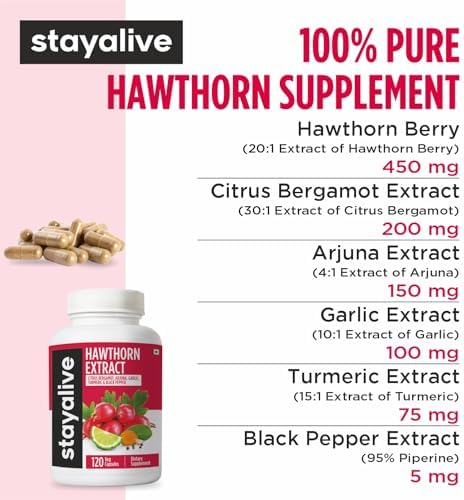 Stay Alive Hawthorn Berry Complex Capsules 120 – Ayurvedic Herb