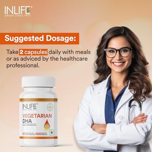 INLIFE Omega-3 Algal DHA 400mg Capsules 60 – Ayurvedic Herb