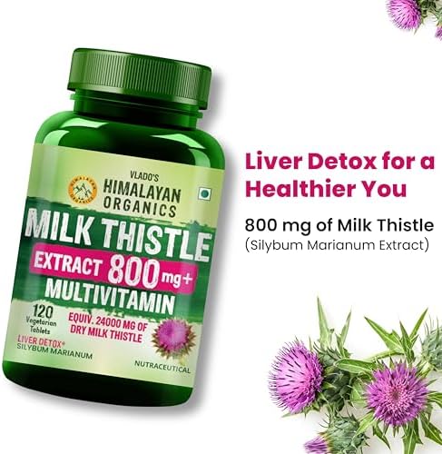 Himalayan Organics Milk Thistle Extract 60 Veg Capsules 60 – Silybum marianum