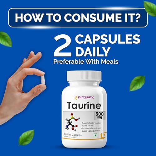 Biotrex Taurine 500mg Capsules 60 – Amino Acid