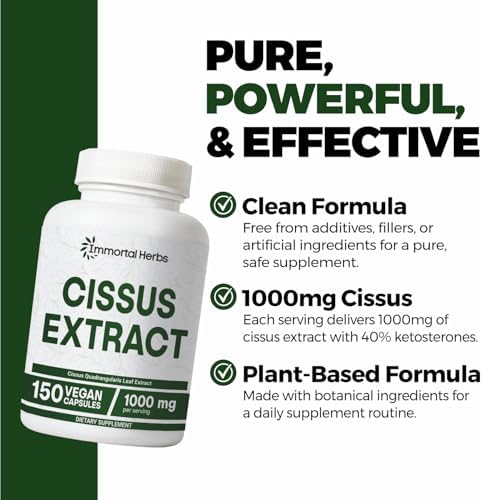 Cissus Quadrangularis 1000mg Capsules 150 – Cissus quadrangularis