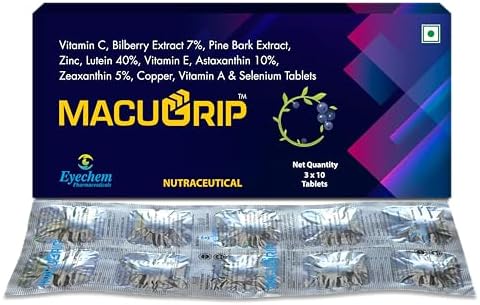 Bilberry, Lutein & Astaxanthin Complex Tablets 30 – Vaccinium myrtillus