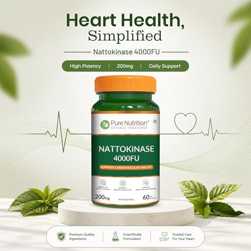Pure Nutrition Nattokinase 4000 FU Capsules 60 – Ayurvedic Herb