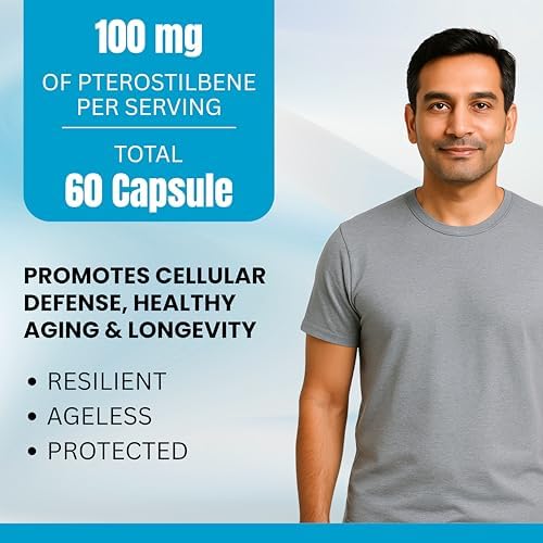 Eternell Pterostilbene 100mg Capsules 60 – Antioxidant Stilbene