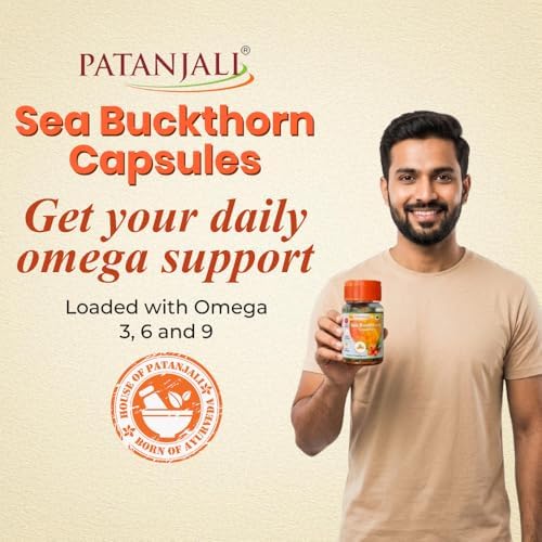 Patanjali Sea Buckthorn Capsules – Hippophae rhamnoides