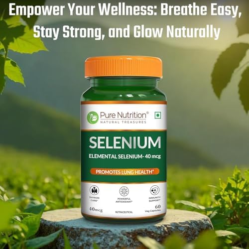 Pure Nutrition Selenium 40mcg Capsules 60 – Vegetarian Mineral