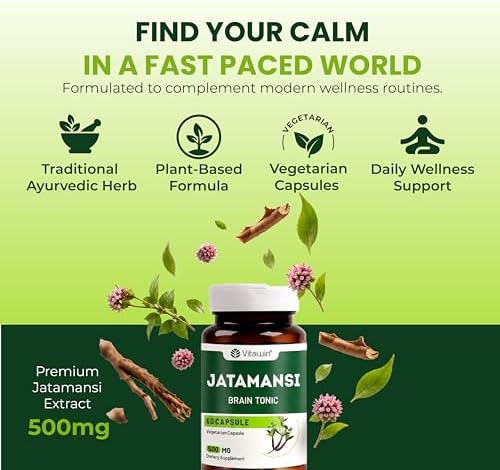 Jatamansi Capsules 60 – Nardostachys jatamansi