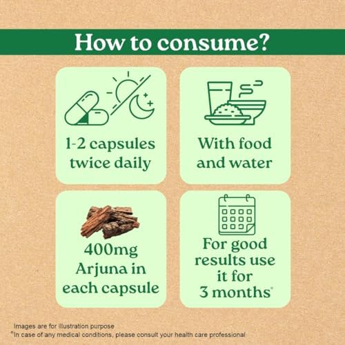 Organic India Arjuna Capsules 60 – Terminalia arjuna