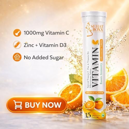 Vitamin C + Zinc + Vitamin D3 Effervescent Tablets 15 – Vitamin Supplement