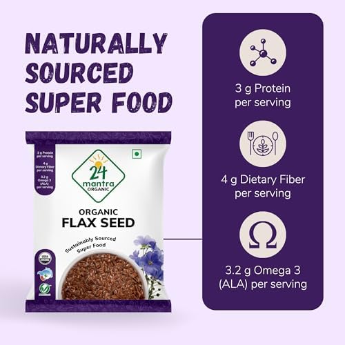 24 Mantra Organic Flax Seeds Capsules 200g – Linum usitatissimum