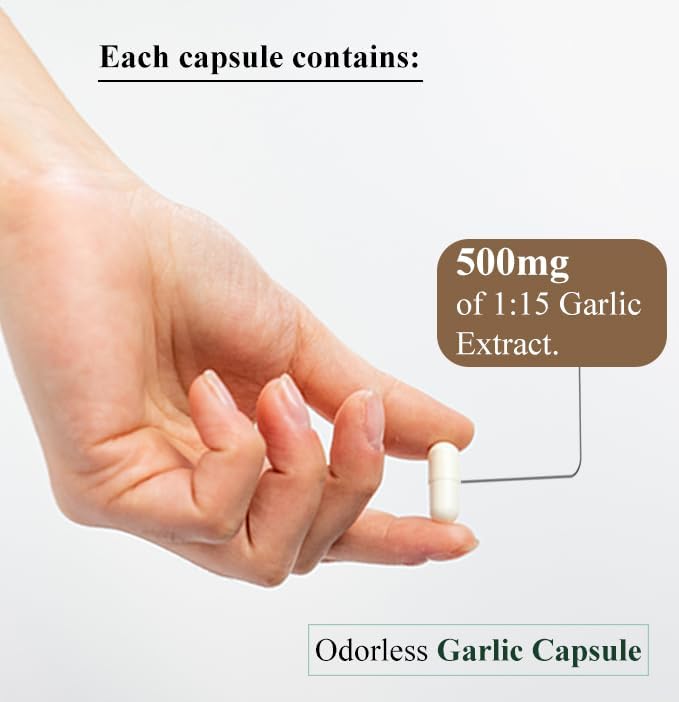 Pure Nutrition Garlic Extract 500mg Capsules 60 – Allium sativum