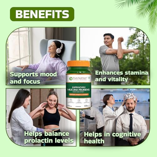 Pure Nutrition Kaunch Beej 500mg Capsules – Mucuna pruriens