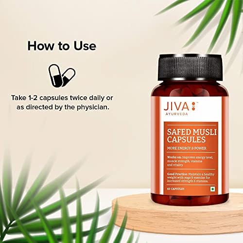 Jiva Safed Musli Capsules 60 – Chlorophytum borivilianum