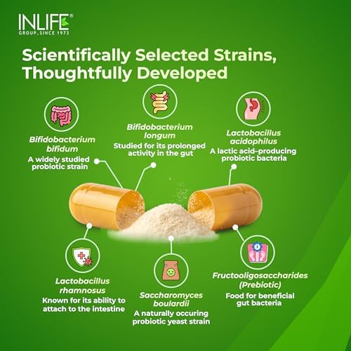 INLIFE Prebiotics and Probiotics Supplement — Capsules 60 – Ayurvedic Herb