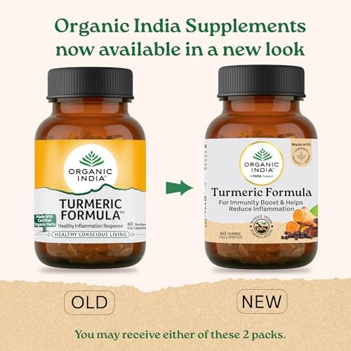 Organic India Turmeric Formula Capsules 60 – Curcuma longa