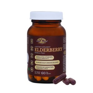 Sacred Leaves Elderberry Extract 60 Veg 500mg Capsules 60 – Sambucus nigra