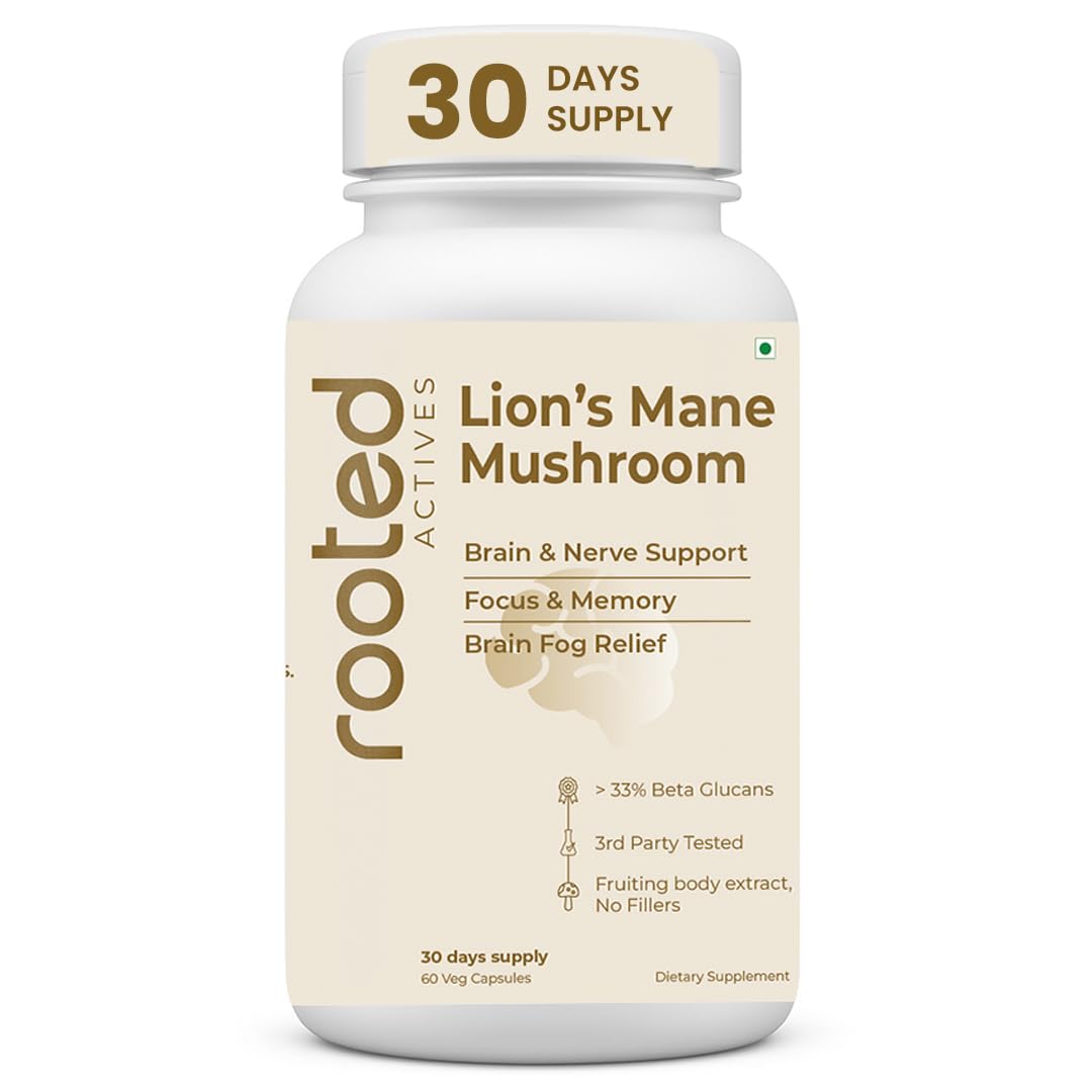 Lion's Mane Mushroom Capsules 60 – Hericium erinaceus