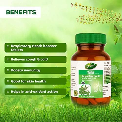 Dabur Tulsi Tablets 80 – Ocimum sanctum