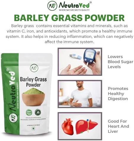 NeutraVed Barley Grass Powder 200g – Hordeum vulgare