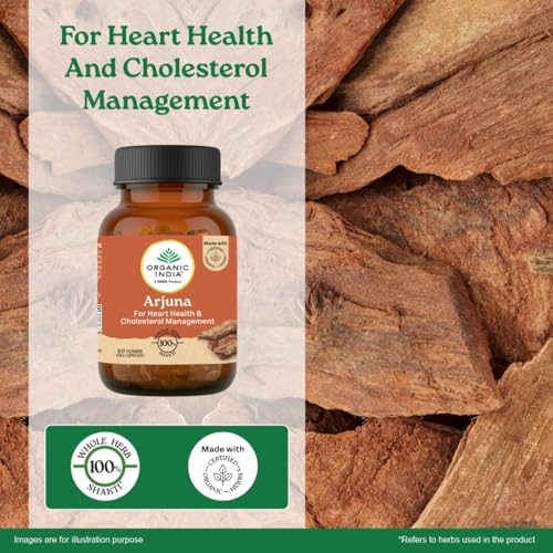 Organic India Arjuna Capsules 60 – Terminalia arjuna