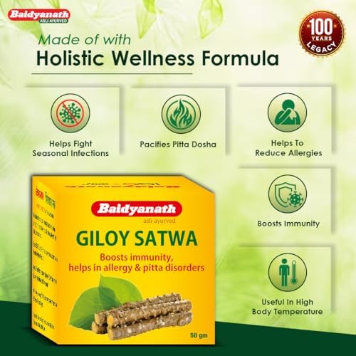 Baidyanath Giloy Satva Capsules 50g – Tinospora cordifolia
