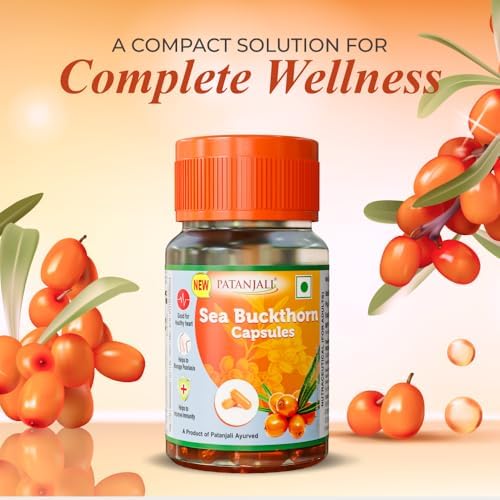 Patanjali Sea Buckthorn Capsules – Hippophae rhamnoides