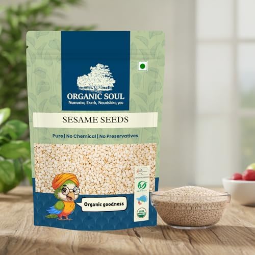 Organic Soul White Sesame Seeds Capsules 250g – Sesamum indicum