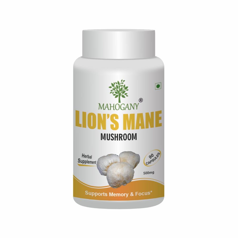 Lion's Mane Mushroom Extract 90 Veg 500mg Capsules 90 – Hericium erinaceus