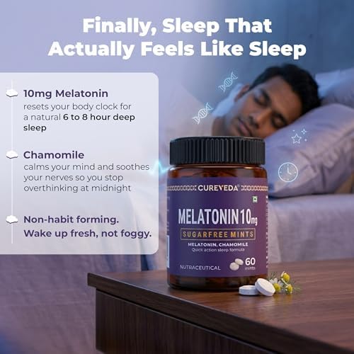 Melatonin Fast-Dissolve 10mg Mints 60 – Ayurvedic Herb