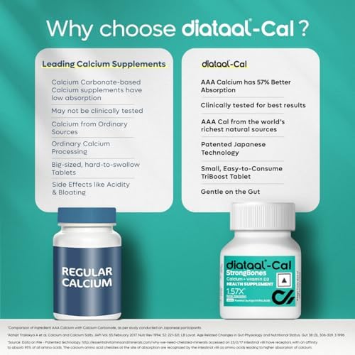 Diataal Calcium + Vitamin D3 Tablets 180 – Vitamin Supplement