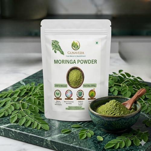 Gunaveda Moringa Powder 100% Pure Powder 200g – Moringa oleifera