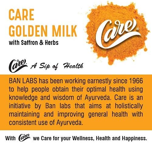 CARE Golden Milk Turmeric Latte with Saffron Sachets 18 – Curcuma longa
