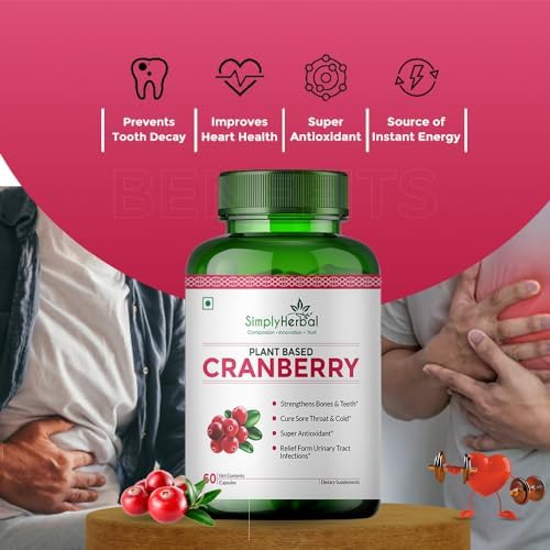 Simply Herbal D-Mannose & Cranberry with Probiotics 800mg Capsules 60 – Ayurvedic Herb