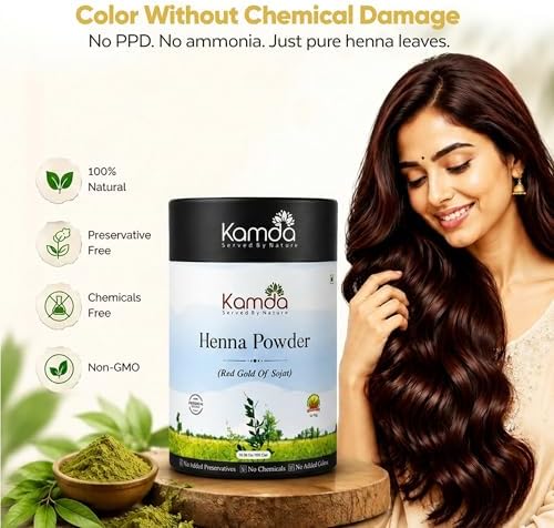Kamda Natural Henna Powder 300g – Lawsonia inermis