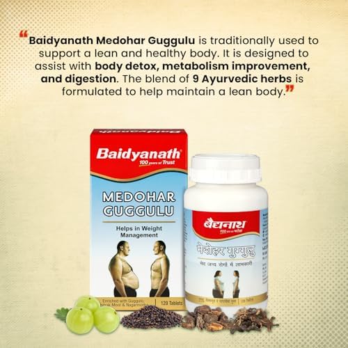 Baidyanath Medohar Guggulu Tablets – Ayurvedic Herb