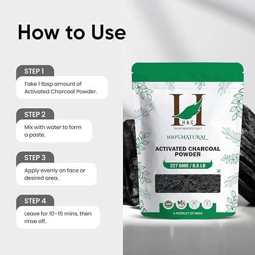 HandC Herbal Activated Charcoal Powder 227g – Natural Skincare